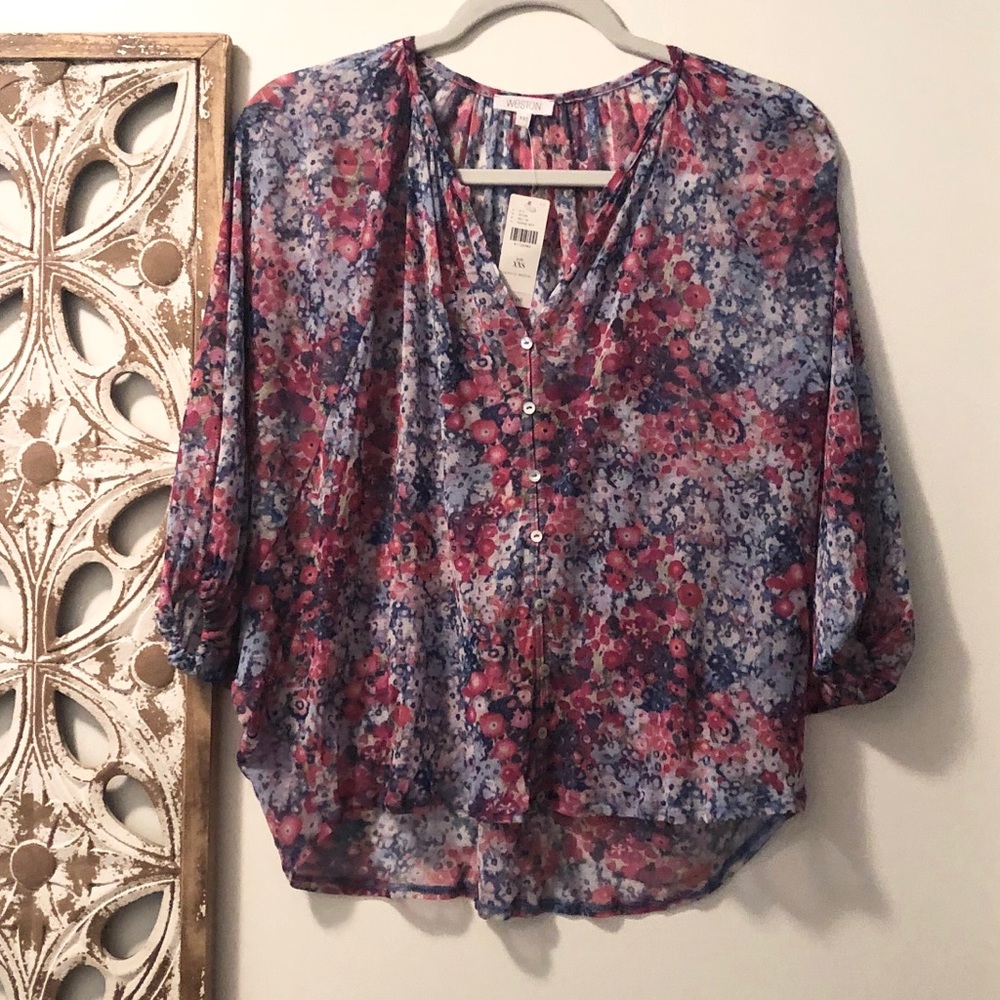 Anthropologie Weston Sheer Josephine Top - Picture 5 of 11